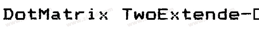 DotMatrix TwoExtende字体转换